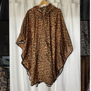 ***SOLD*** Chico’s Rain Poncho - Cheetah Print
